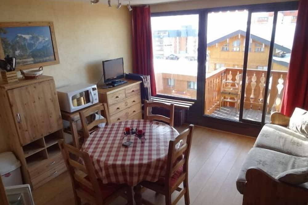 Foto 13 von 23: Charmante Ferienwohnung in Valthorens für 4 Personen, herrlicher Blick auf den Südbalkon