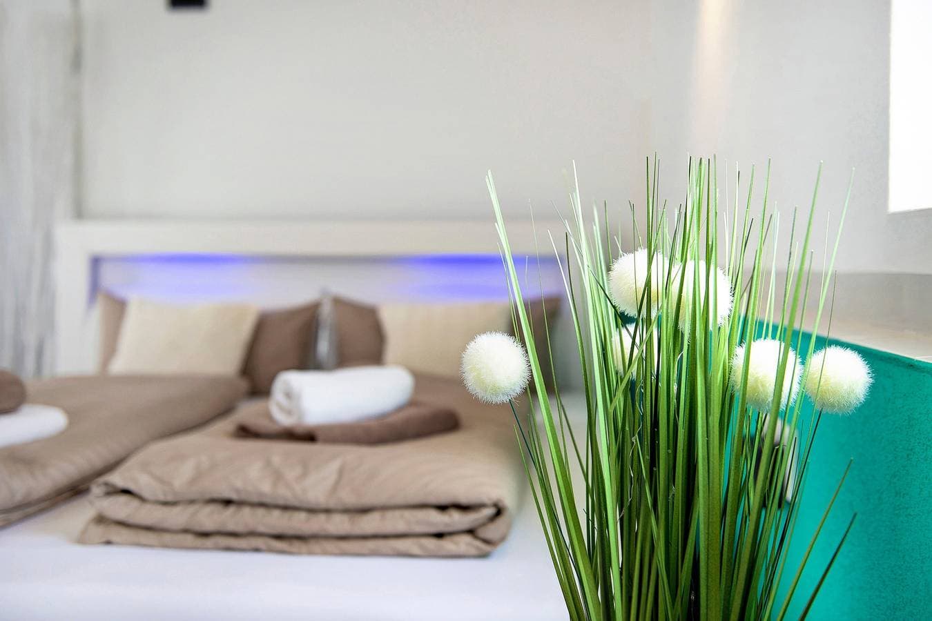 Foto 13 von 37: Whirpool und Sauna in neu renovierten Ferienwohnung "Spawo" mit WLAN
