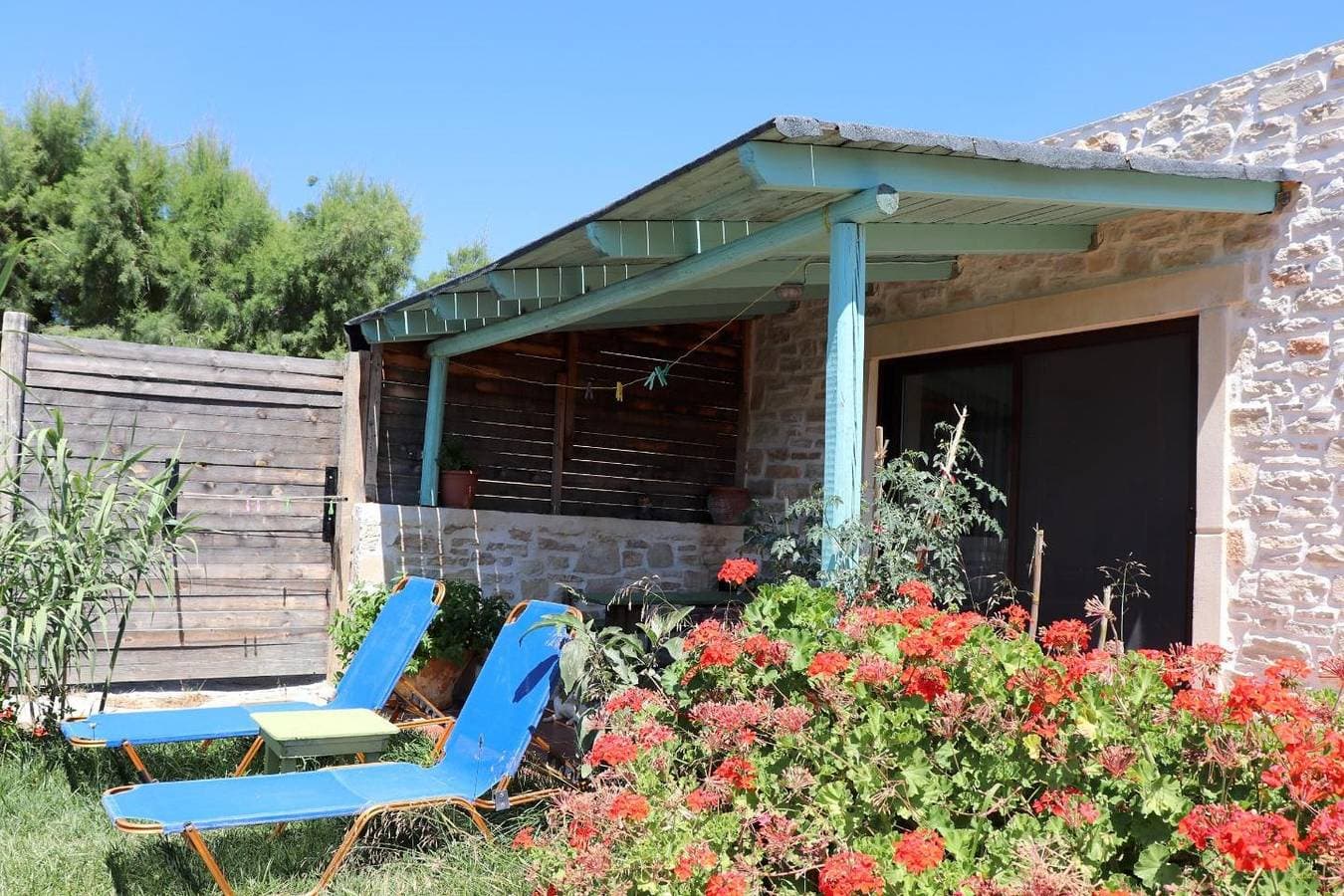 Panoramablick aufs Meer, fußläufig zum Strand, Wifi - Ferienhaus Triopetra, Kreta 1
