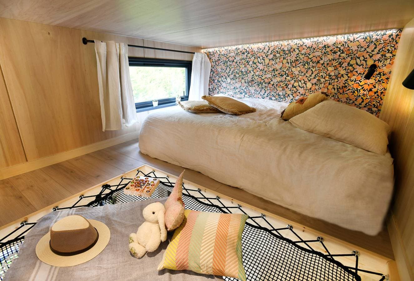 Foto 7 von 14: Chalet 'La Tiny House De La Blandinière' mit privater Terrasse, Gemeinschaftsgarten und WLAN