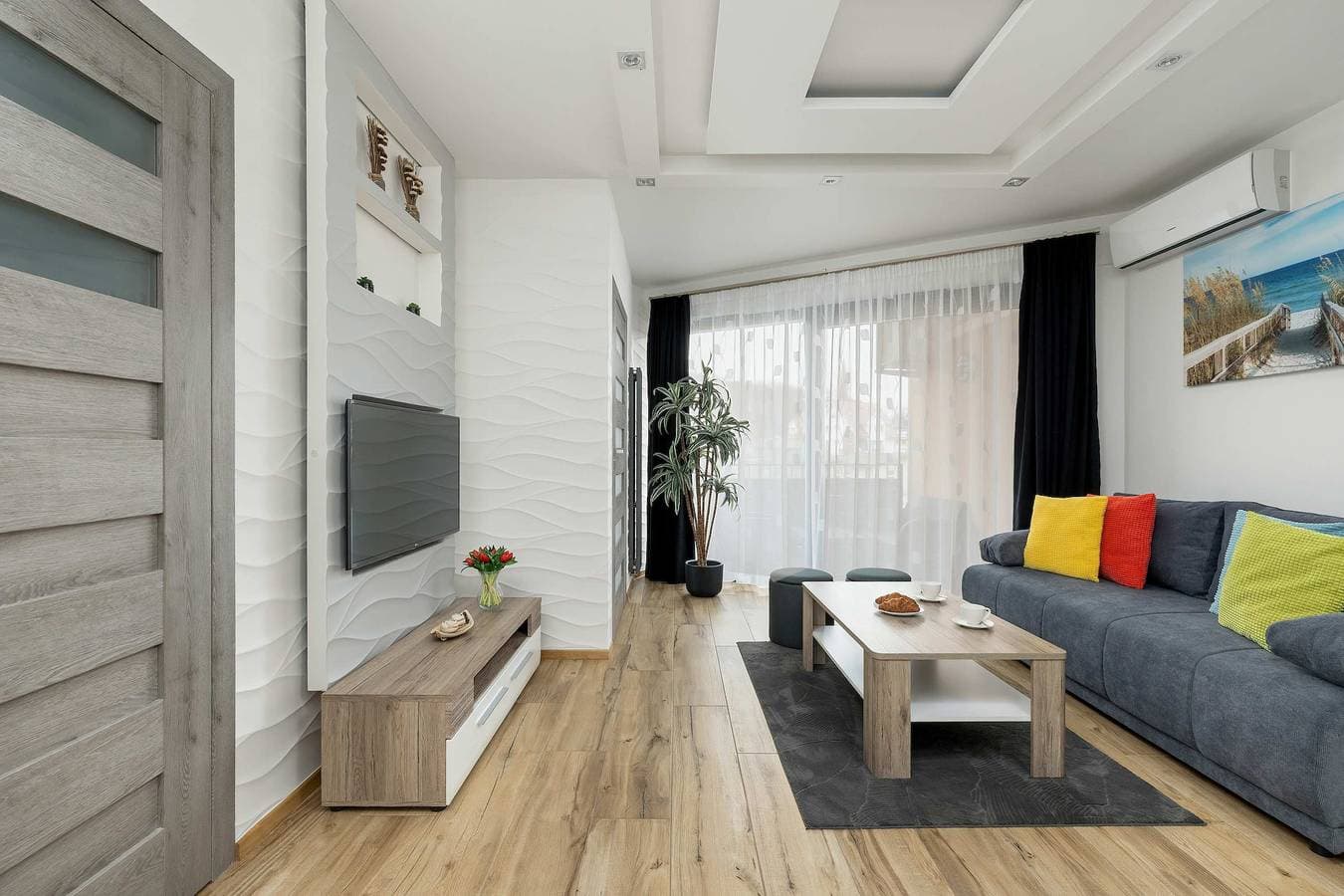 Foto 11 von 20: Apartment with Sea View | 200 m to the Beach, Balcony