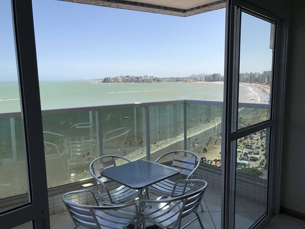 Foto 9 von 18: Ap 702A vorderen Balkon Beira Mar Beach d 988 Morro 3 Schlafzimmer 3 Bäder 2 garag