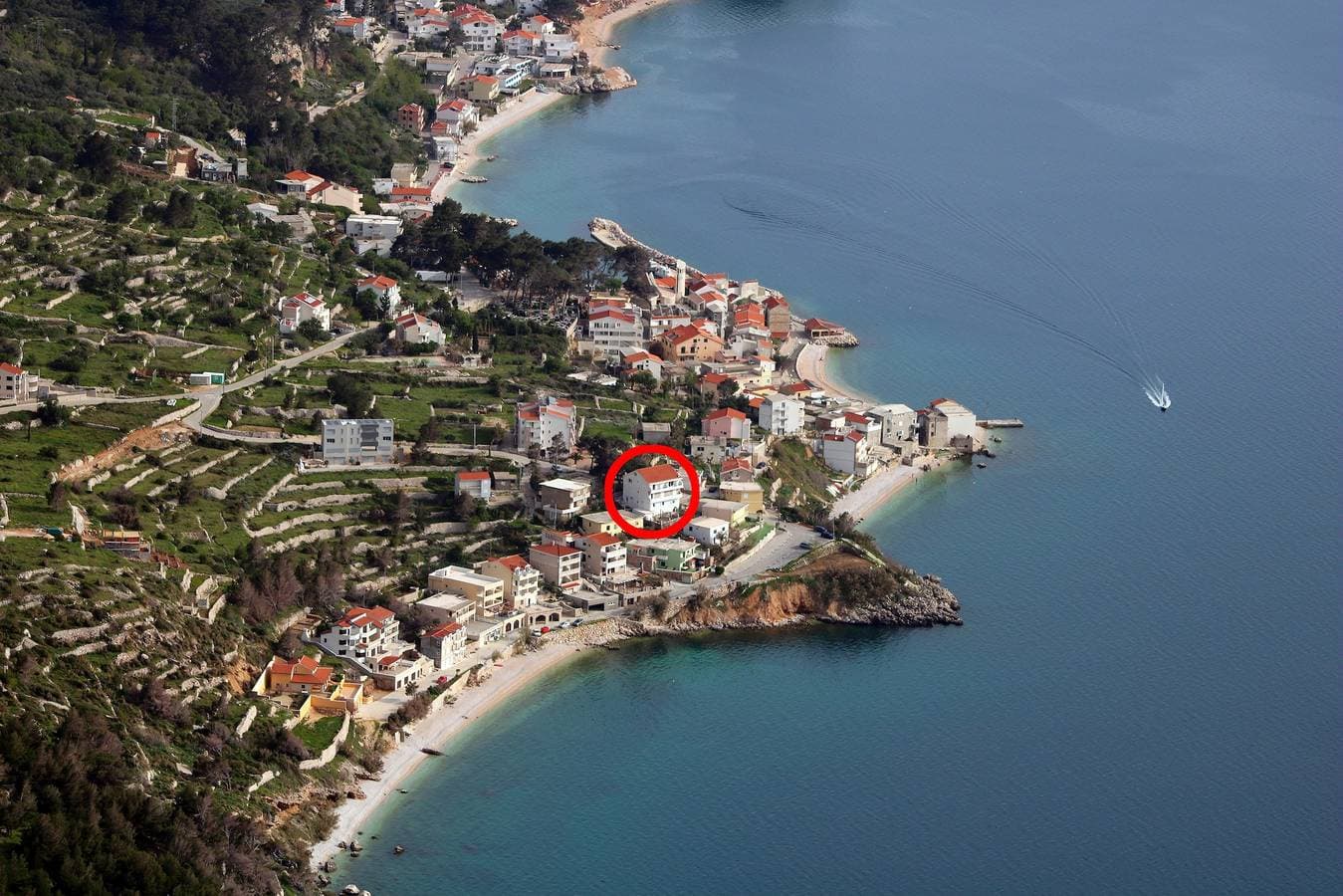 Foto 2 von 24: Studio Appartement mit Balkon und Meerblick Drasnice, Makarska As-2581-a