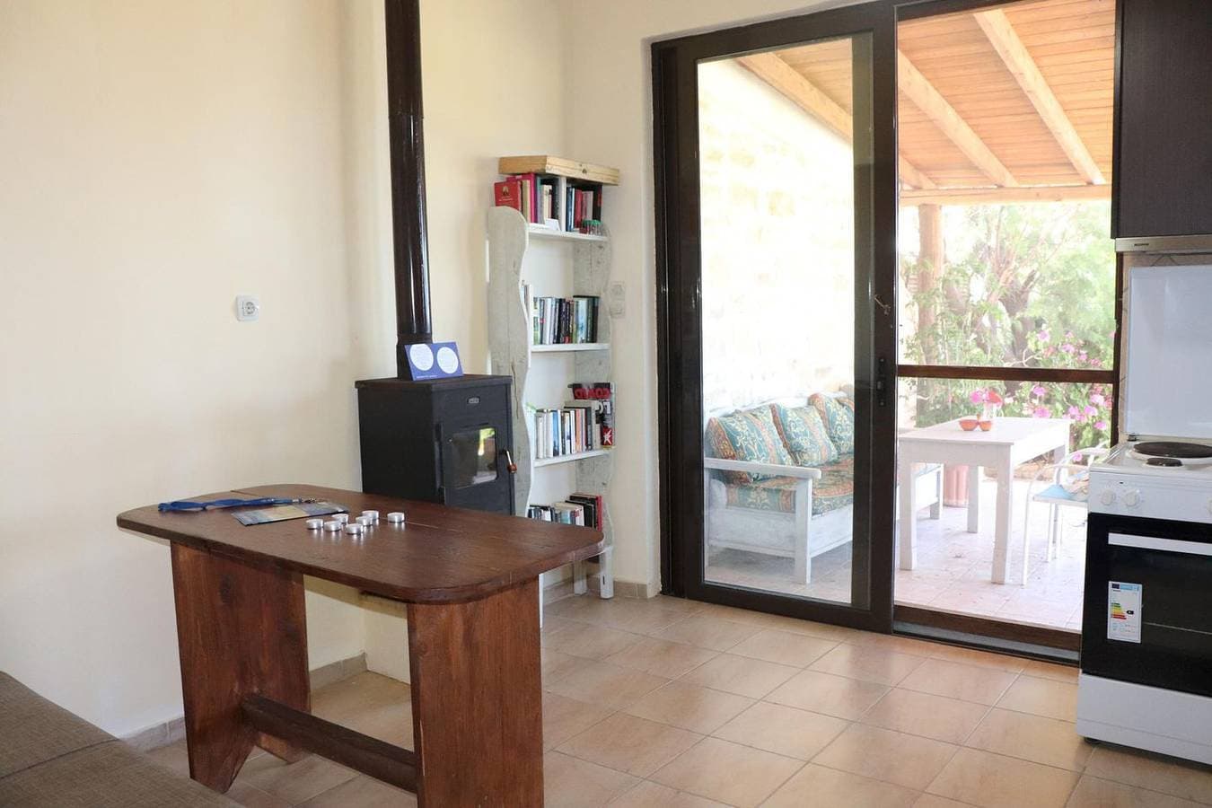 Foto 7 von 38: Panoramablick aufs Meer, fußläufig zum Strand, Wifi  - Ferienhaus Triopetra, Kreta
