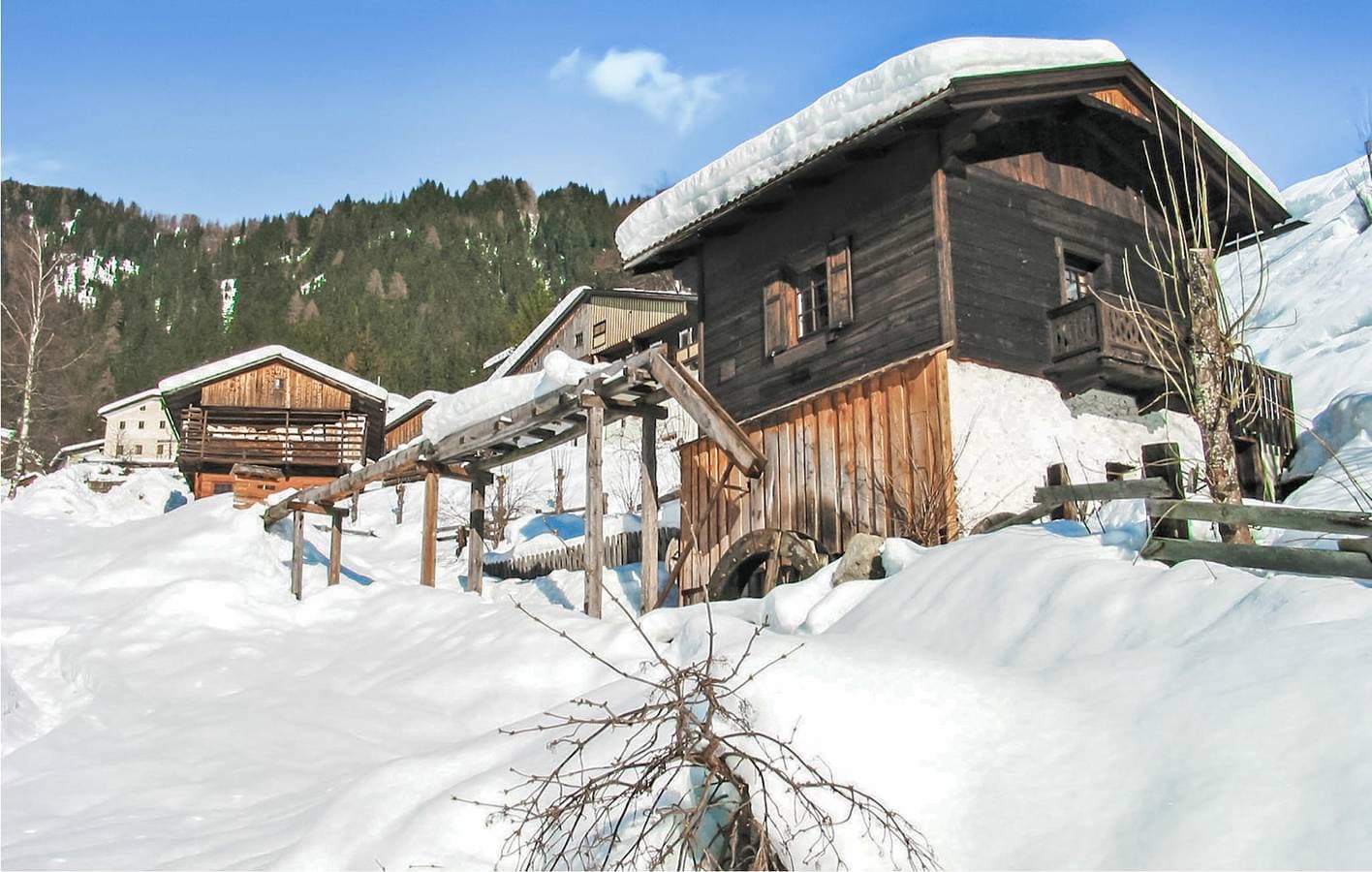 Foto 5 von 14: Familienwohnung mit Panoramablick in der Nähe des Flusses Gail – inklusive Parkplatz und Küche