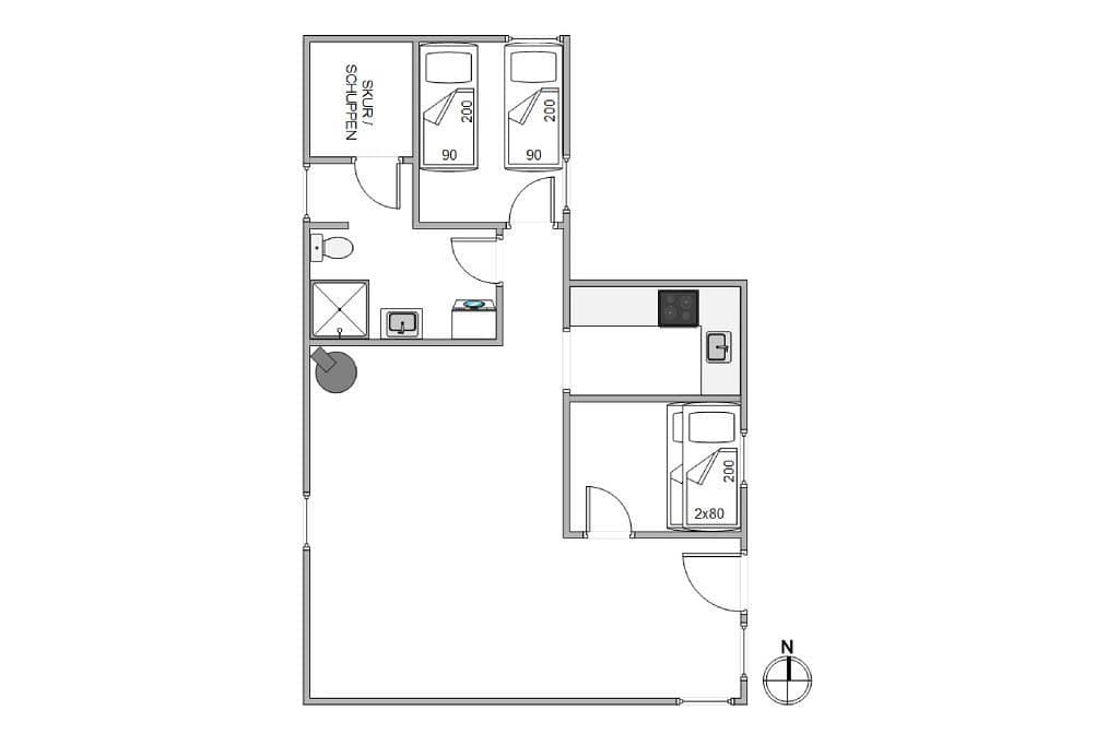 Foto 6 von 27: Klassisches Ferienhaus nur 150 m zum Strand, in  Søndervig