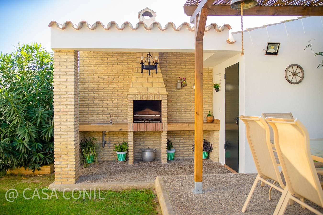 Foto 8 von 43: Ferienhaus mit großem Garten und privatem Pool bei Fuente del Gallo, strandnah,  mit Klimaanlage und WiFi Internet - Casa Macarena -