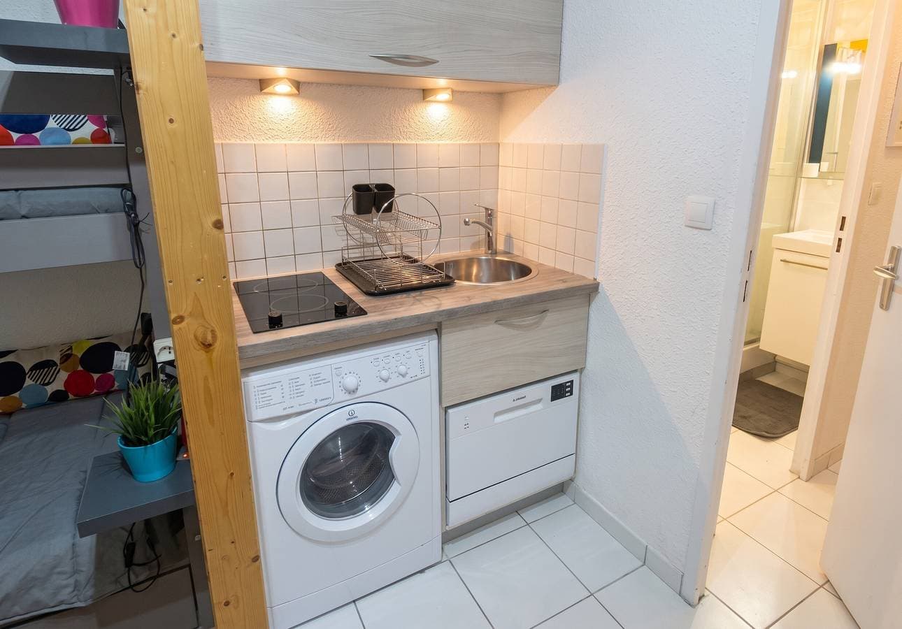 Foto 4 von 12: Gemütliches Studio in Villarembert, 22 m², in Pistennähe