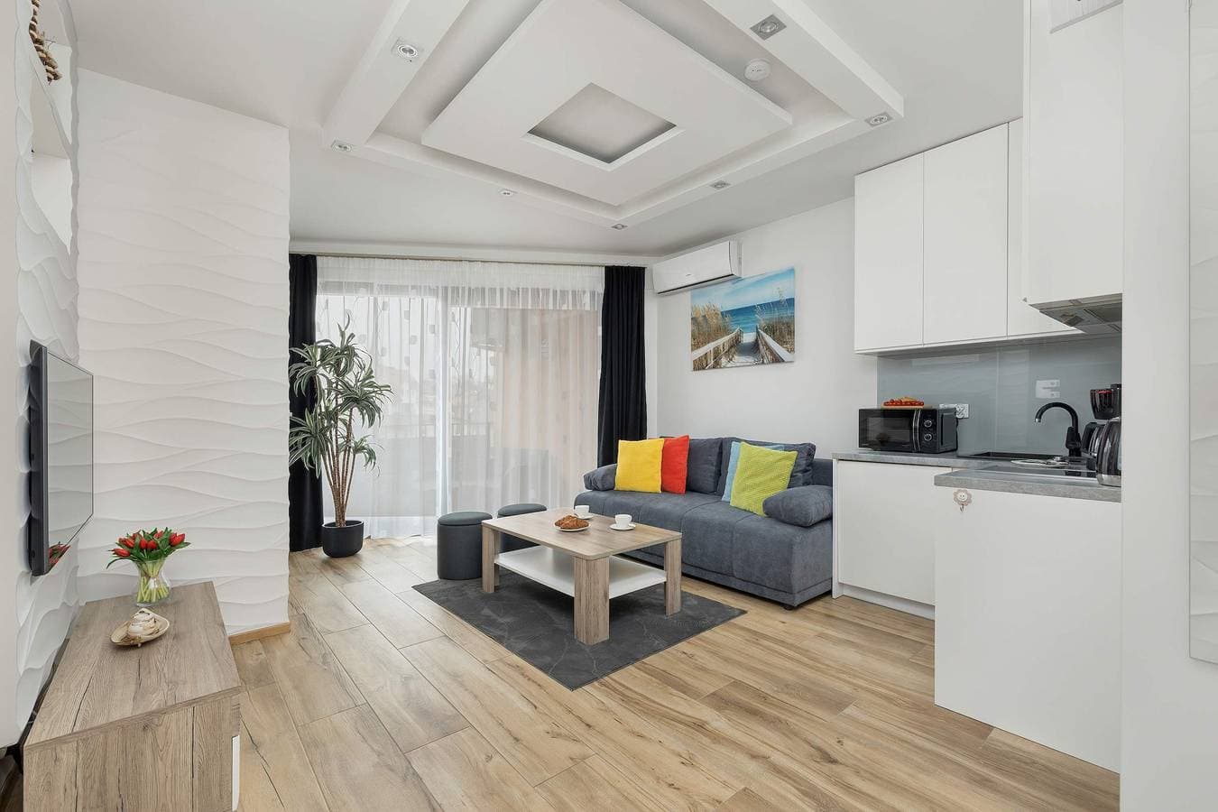 Foto 7 von 20: Apartment with Sea View | 200 m to the Beach, Balcony