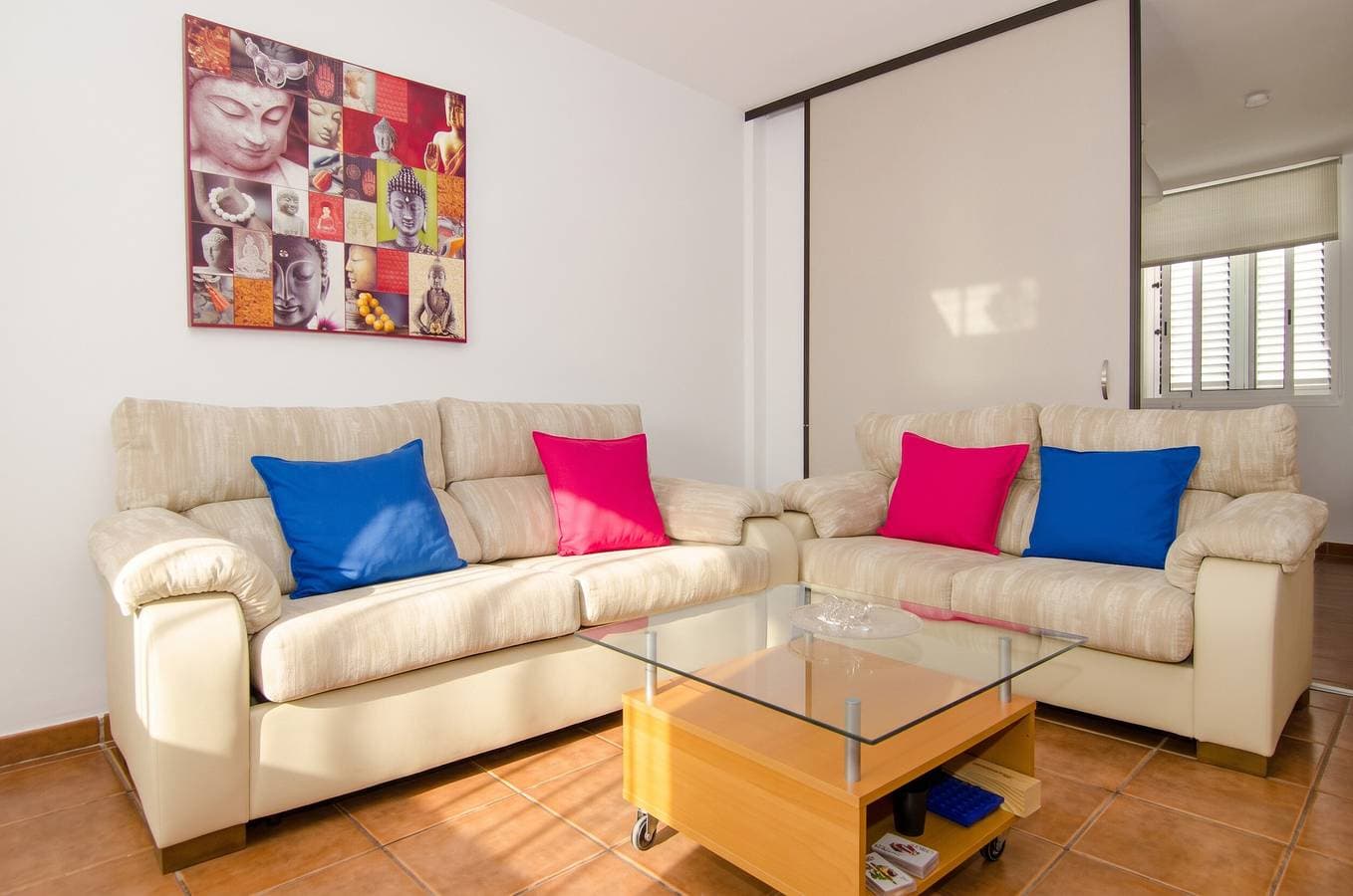 Foto 9 von 22: Charmantes Apartment in Puerto de Mogán - 80m², Berg- und Meerblick