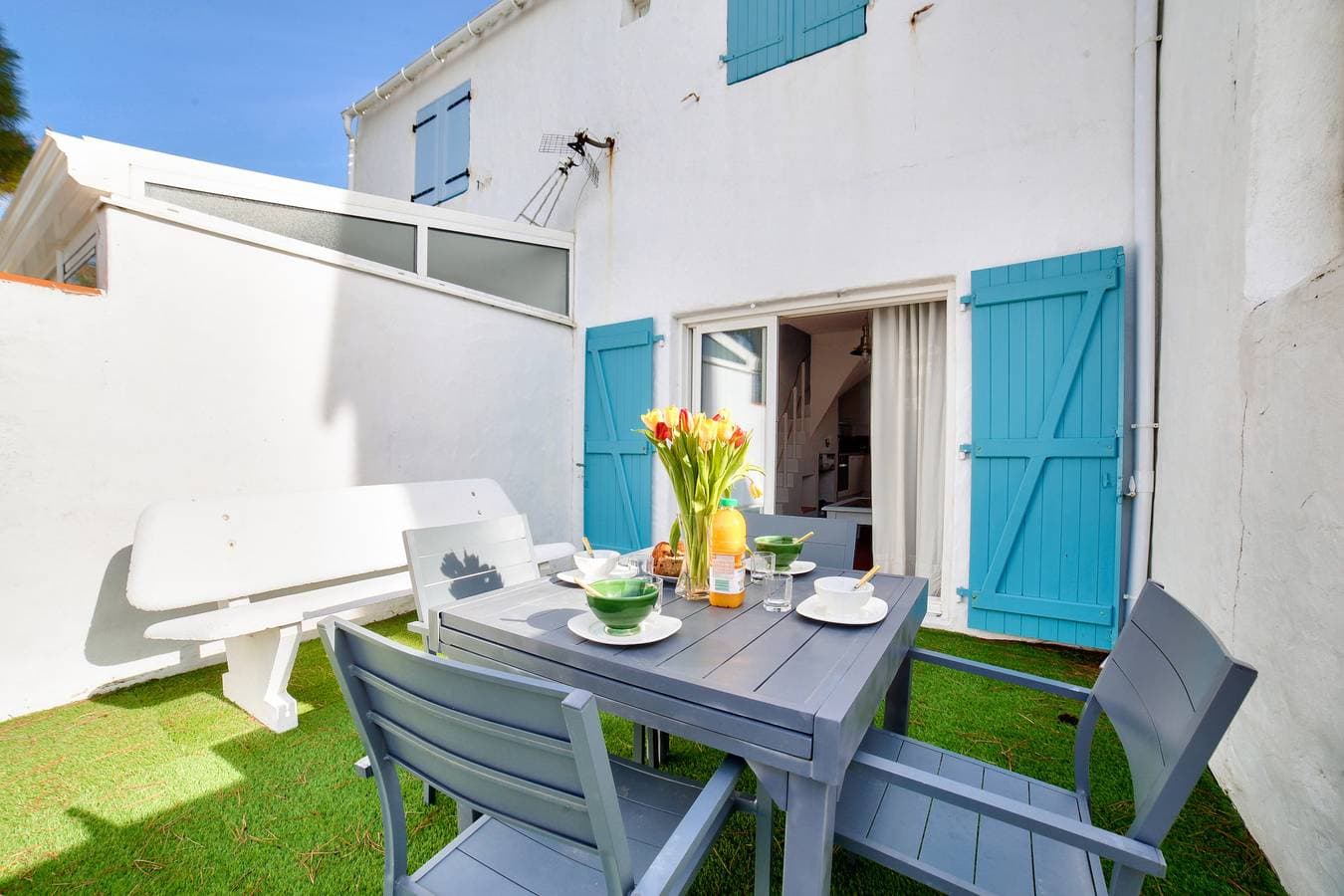 600m zum Strand- Haus für 5 - Terrasse 1