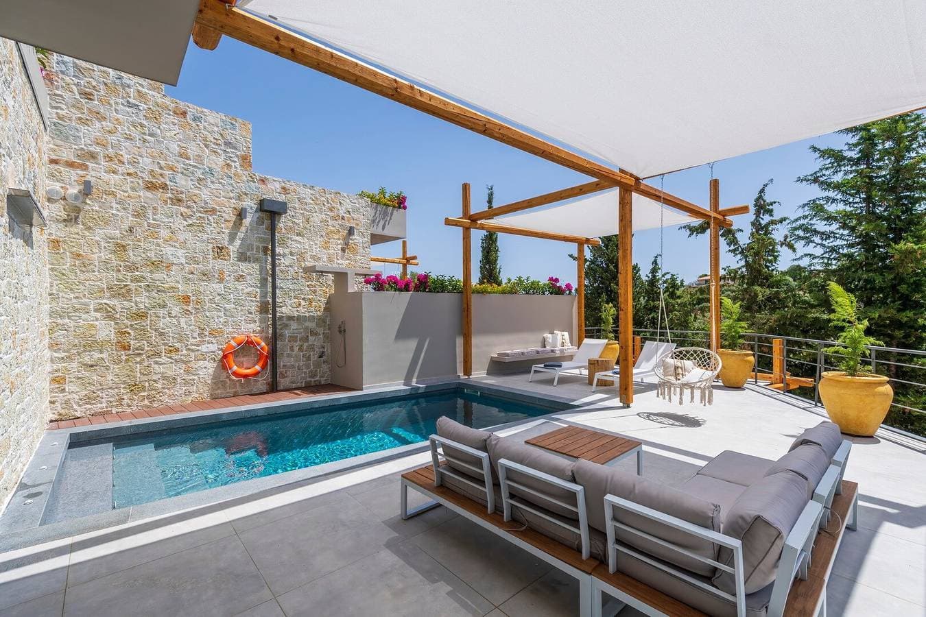 Foto 7 von 37: Villa "Suite Erifilli" mit Meerblick, privatem Pool & WLAN