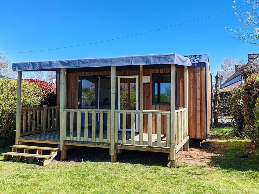 Foto 9 von 60: Camping Les Peupliers - Mobilheim 2 personen - Studio 20m² - 1 Zimmer 1 Doppelbett