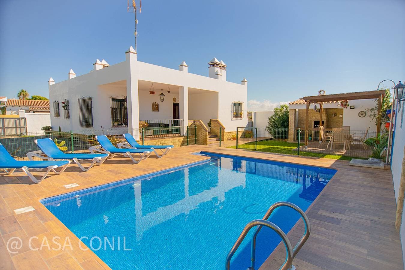 Ferienhaus mit großem Garten und privatem Pool bei Fuente del Gallo, strandnah, mit Klimaanlage und... 1