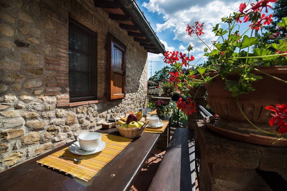 Haus mit Garten in den Chianti-We inbergen 1