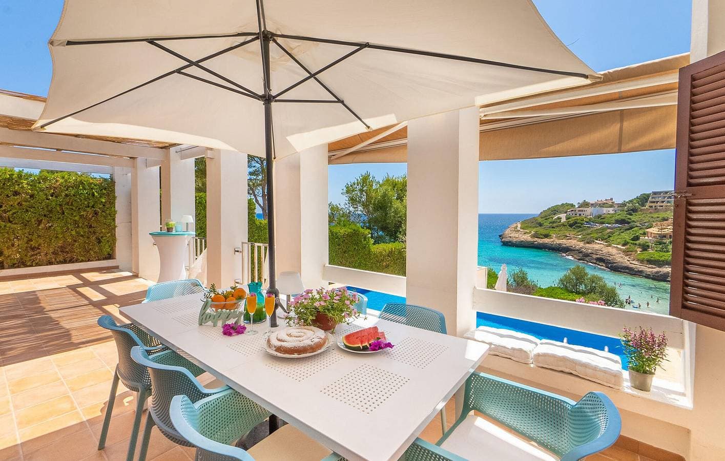 Foto 7 von 37: Luxus-Apartment mit Meerblick & Pool, 400m zum Strand Cala Anguila