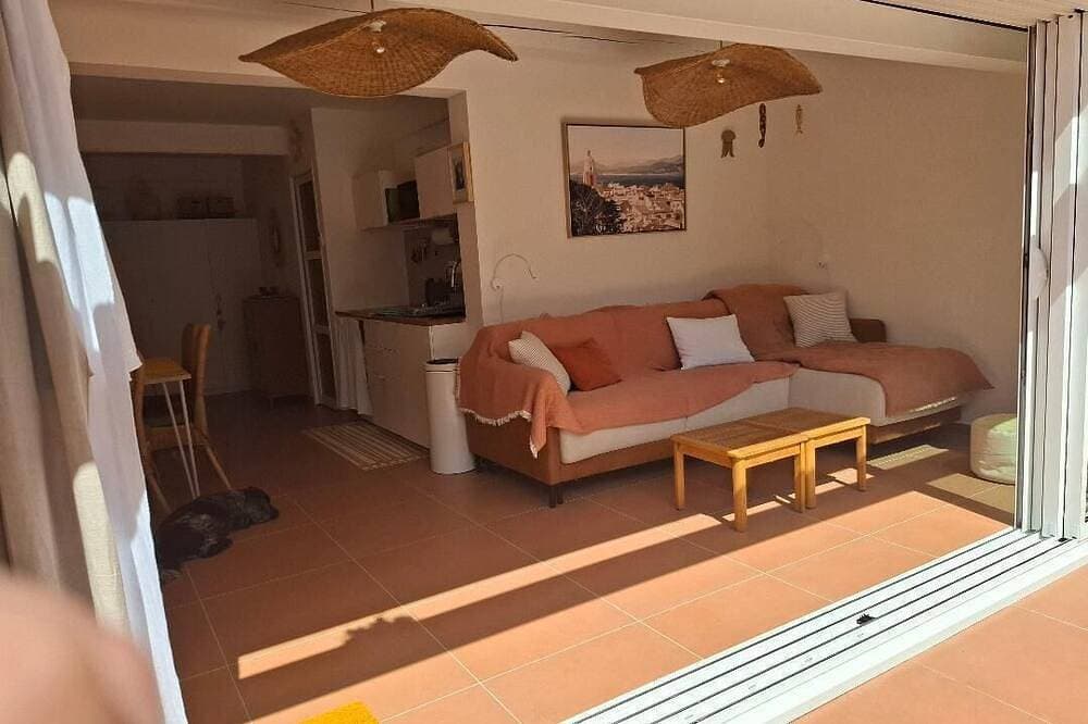 Foto 7 von 21: T2 air-conditioned, Wifi broadband, garden level, Gigaro beach and paths 500m away