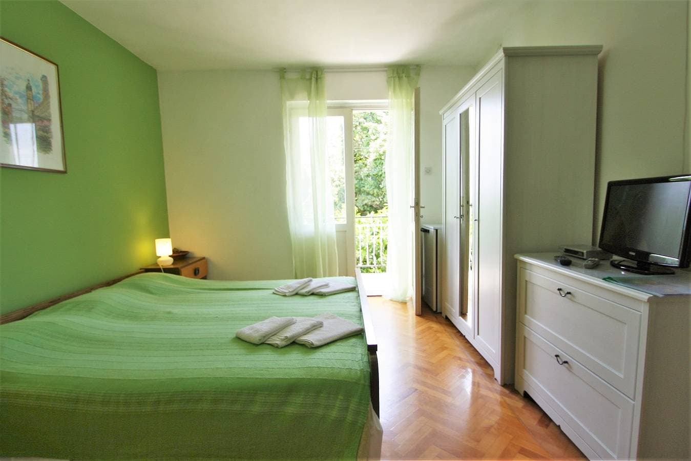 Foto 5 von 15: Dreibettzimmer Sauko - Maslina mit Balkon in Poreč