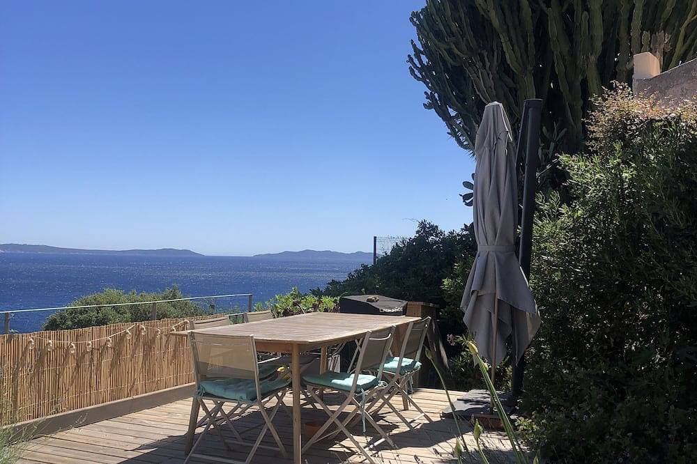 T2 klimatisierte Wohnung, herrliche Terrasse von 130 m2 mit Blick auf das Meer (Wifi inklusive) 1