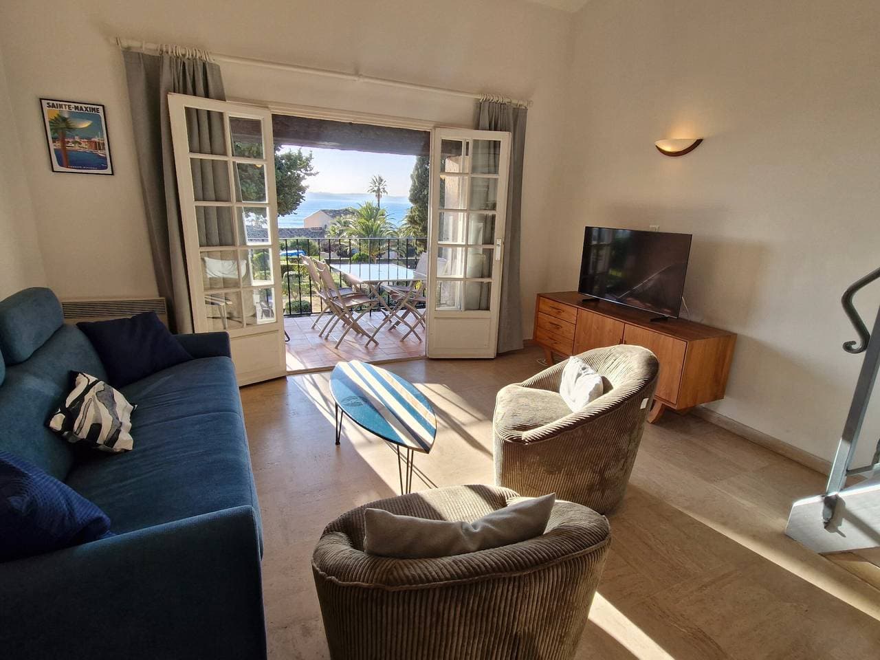Foto 9 von 24: Apartment mit Mezzanine und Pool, Haustiere erlaubt, privater Parkplatz in Sainte-Maxime