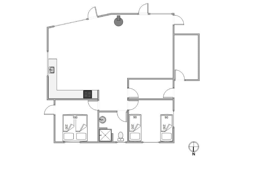 Foto 6 von 22: Schönes Ferienhaus in toller Lage, 300 Meter zum Strand