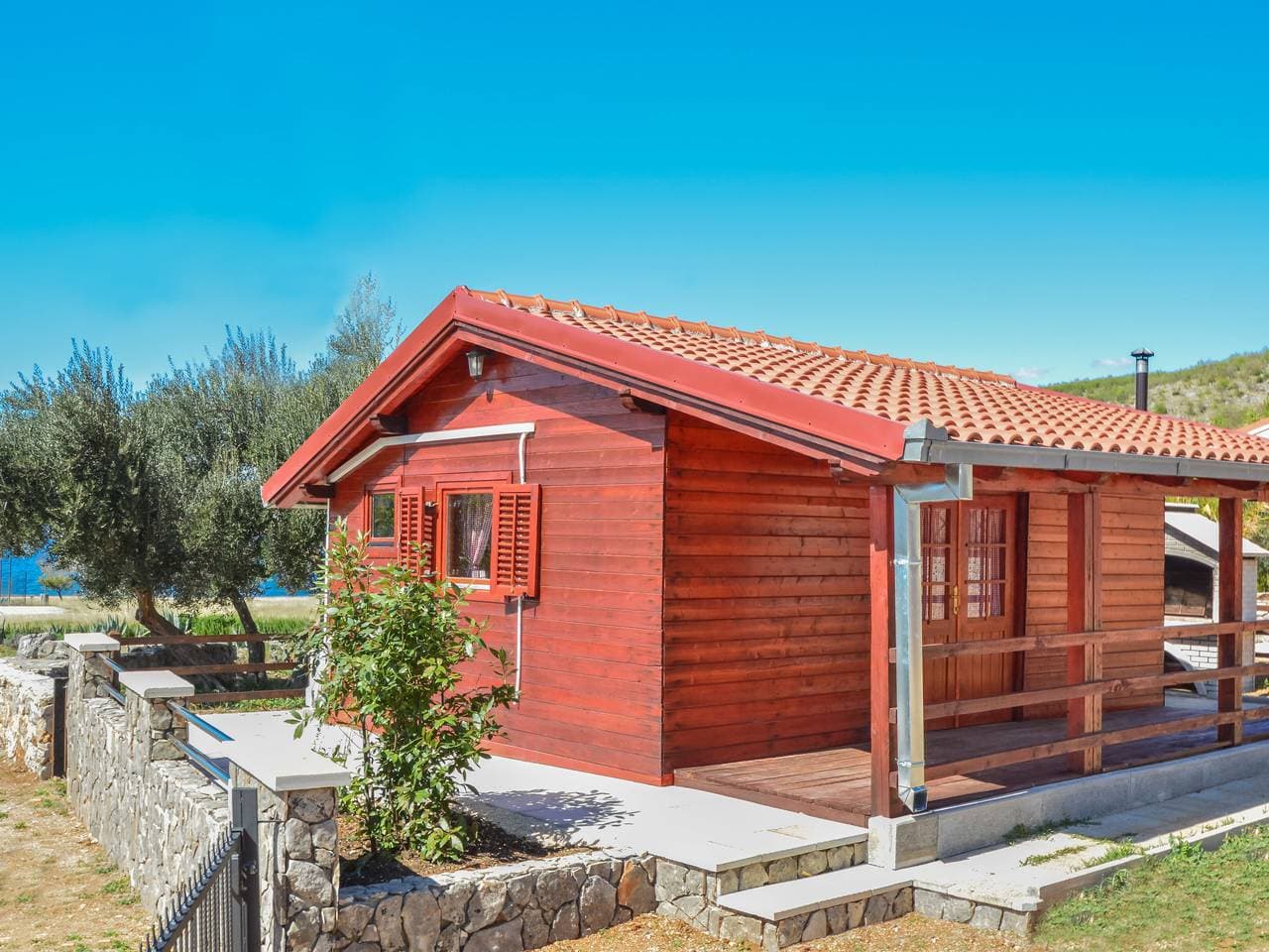 Ribnica 15 km von Novigrad: Feriensiedlung Palma 1