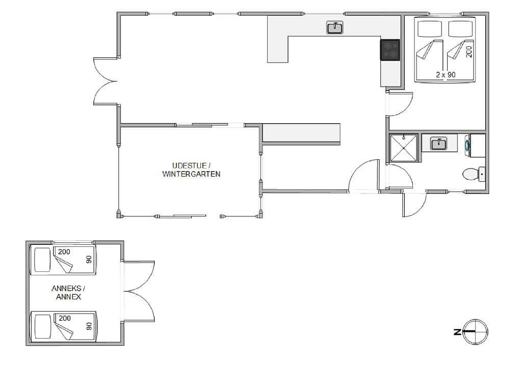 Foto 6 von 34: Gemütliches Ferienhaus für 4 Personen - 100 Meter zum Strand