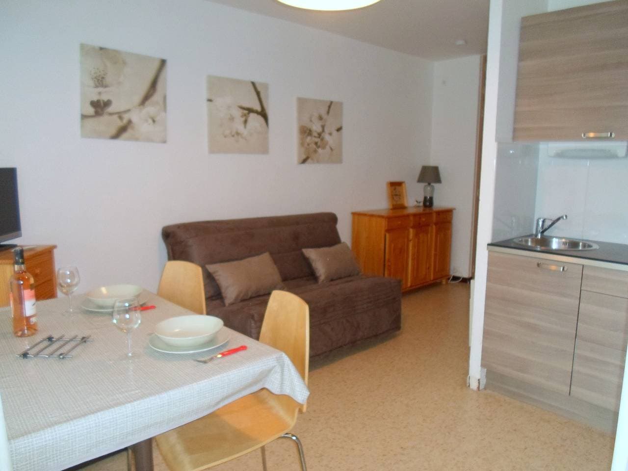 Gemütliche Wohnung mit Terrasse und Haustiere erlaubt in Balaruc-les-Bains 1