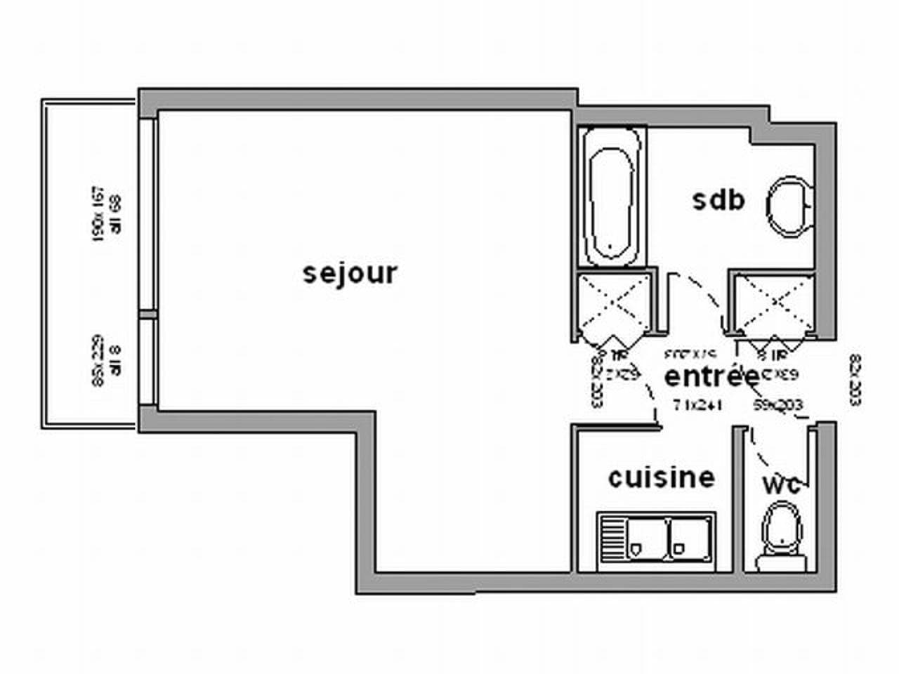 Foto 3 von 21: Geräumiges Studio für 2 Personen nahe Pisten mit Balkon