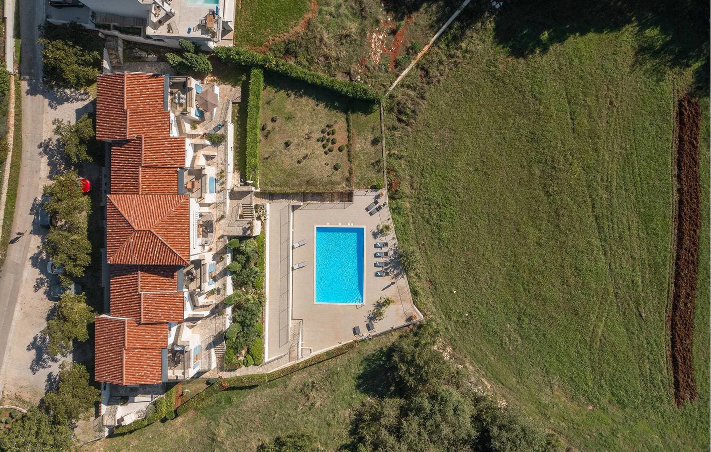 Foto 4 von 46: Gemütlich, 2 km von Buje entfernt: Pool, WLAN und Parkplätze in einem geräumigen Apartment