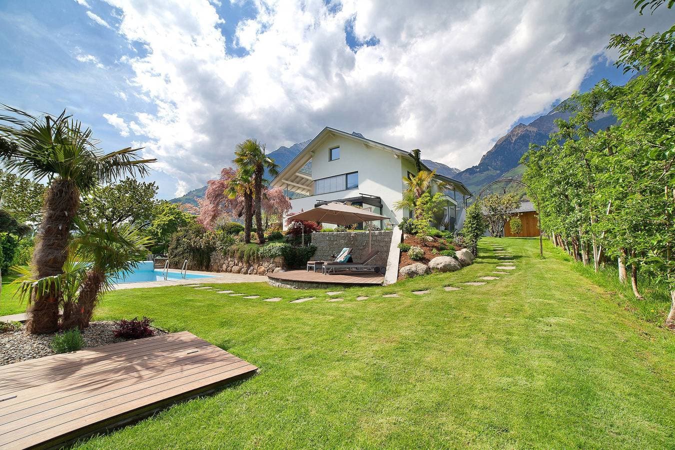 Foto 7 von 28: Einzimmerapartment "Casa Sonngart" mit Bergblick, privatem Pool & WLAN