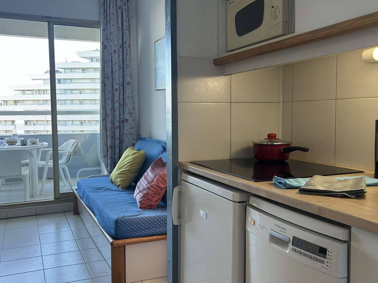 Foto 12 von 15: Studio in Villeneuve-Loubet Plage mit Privatparkplatz, 2/4 Personen