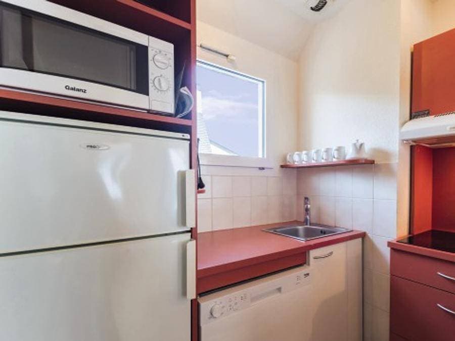Foto 13 von 17: Club Belambra Le Castel Saint Anne  - Wohnung 5 personen - Essentiel – 2-Zimmer-Wohnung, 4A+1E, Terrasse, Pennti