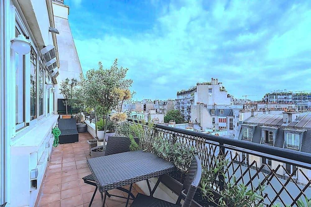 Volle Wohnung Paris Passy Terrace Blick Eiffelturm 1