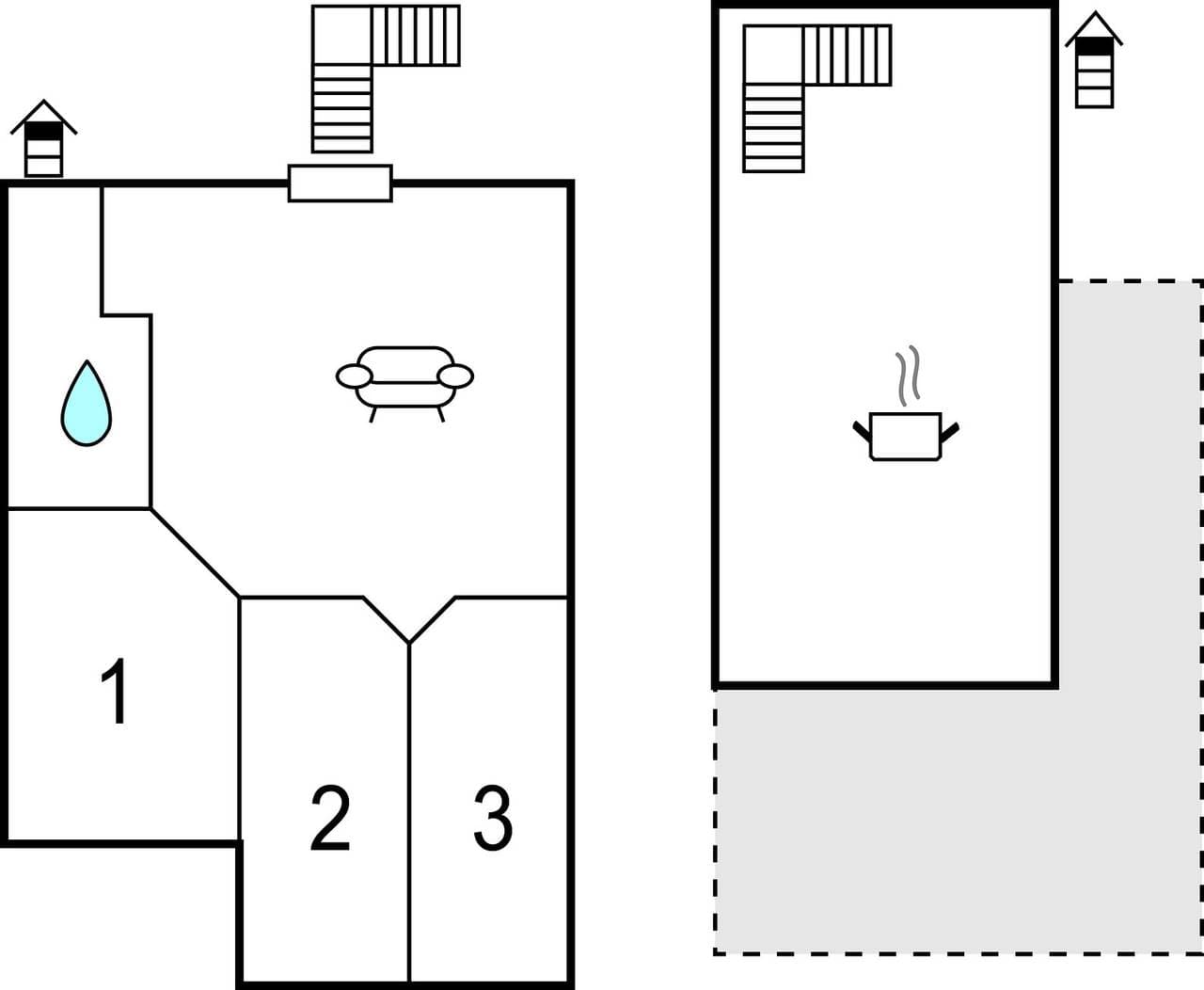 Foto 3 von 3: Stilvolles Apartment mit Meerblick, WLAN und Parkplatz, in der Nähe von Restaurants