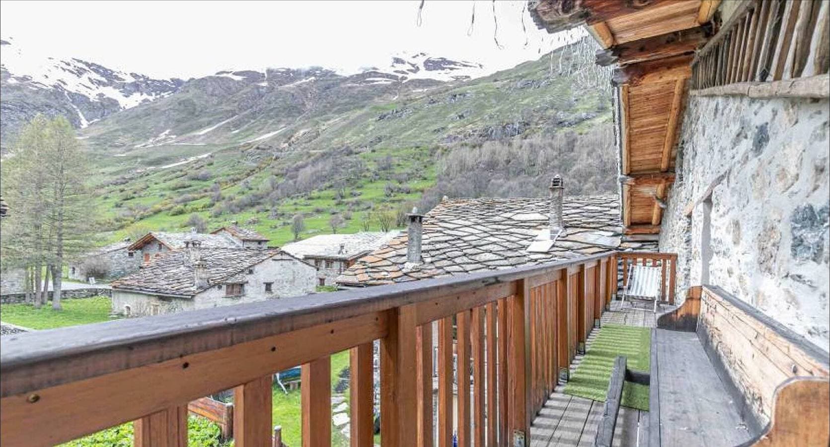 Foto 9 von 21: Chalet „Vernès Le Chamois“ mit Bergblick, Gemeinschaftsgarten und WLAN