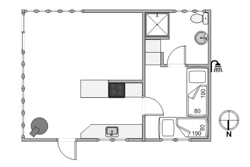 Foto 6 von 29: Kleines charmantes Ferienhaus für 2 Personen, strandnah