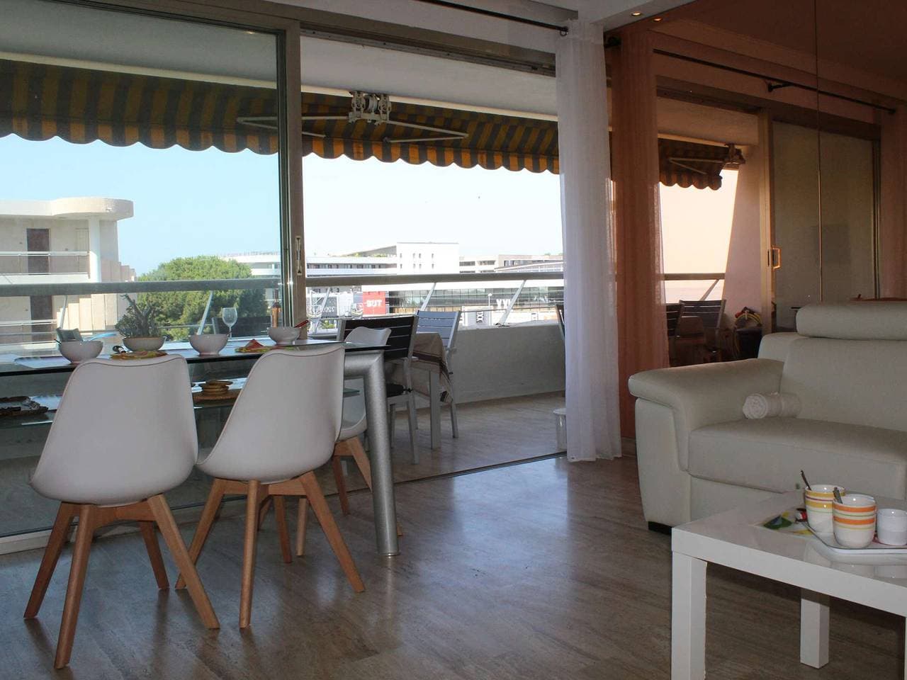 Foto 4 von 15: 2-Zimmer-Wohnung mit Meerblick und Klimaanlage, Villeneuve-Loubet Strand