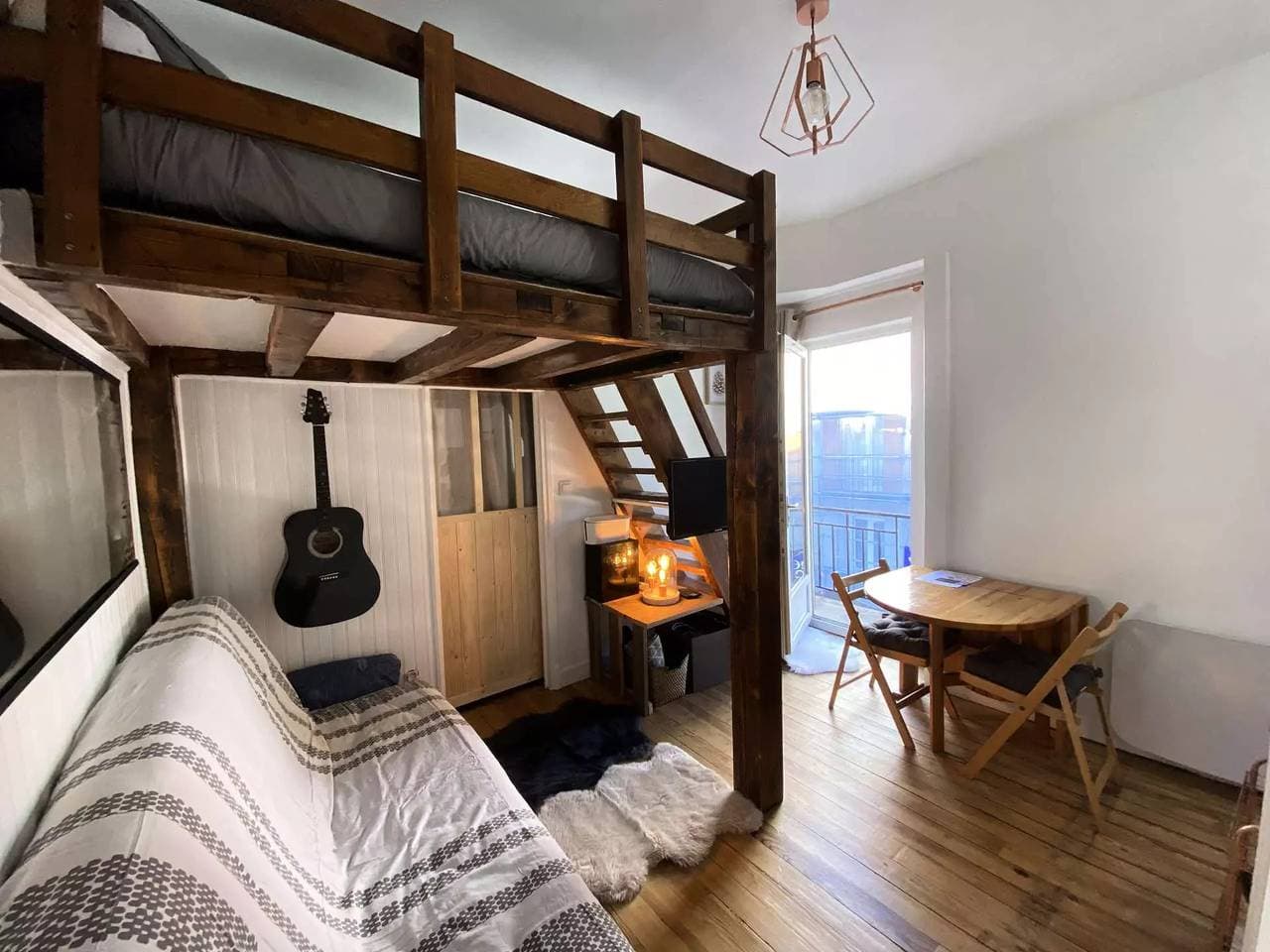 Schönes Studio mit Zwischengeschoss und Balkon in der Nähe des Zentrums von Barèges 1