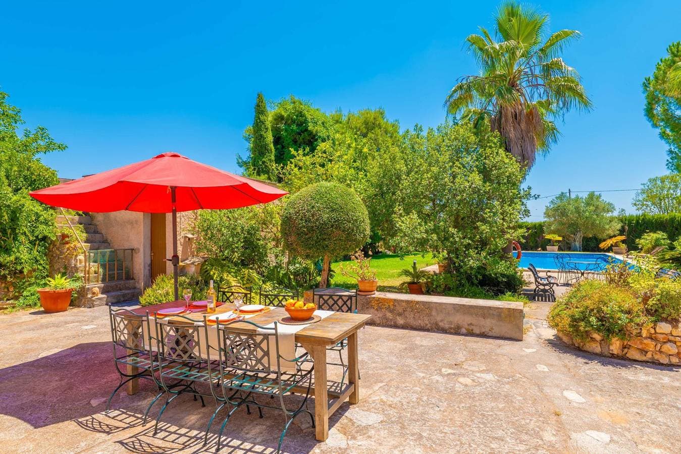 Foto 7 von 46: Son Obra Nou - Ferienhaus mit privaten Pool in Porreras. WiFi gratis