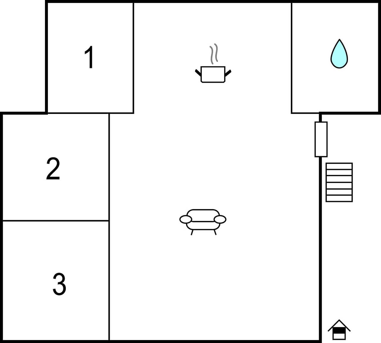 Foto 3 von 3: Charmantes Apartment mit Meerblick, Parkplatz und WLAN, nur wenige Schritte von Restaurants entfernt