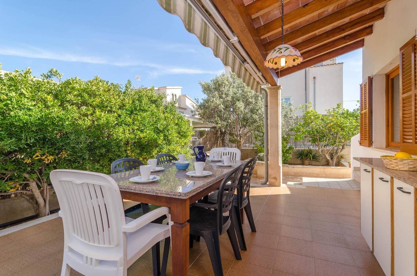 Foto 4 von 21: Es Port  - Ferienhaus mit Privatgarten in Portocolom. WiFi gratis