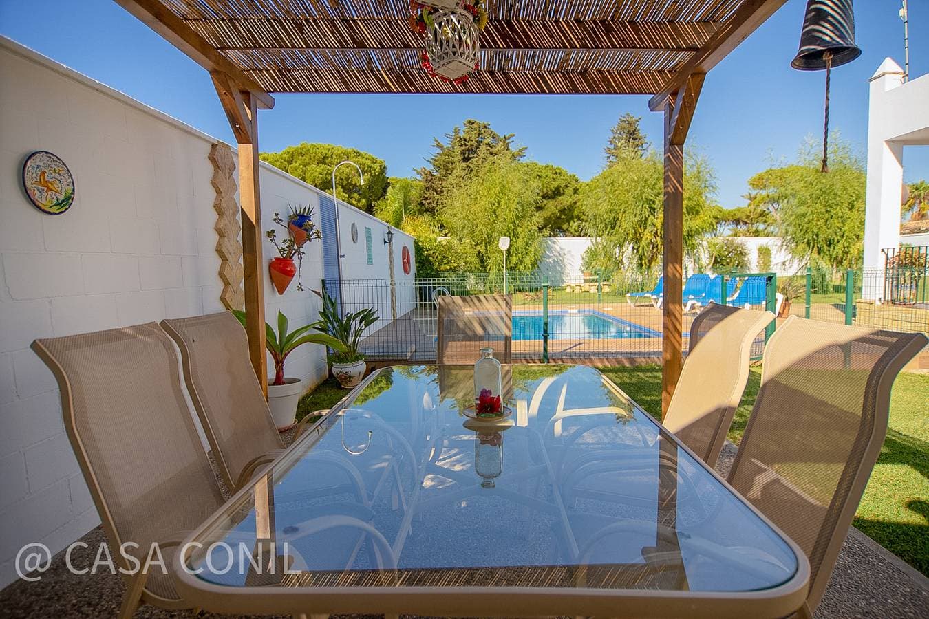 Foto 13 von 43: Ferienhaus mit großem Garten und privatem Pool bei Fuente del Gallo, strandnah,  mit Klimaanlage und WiFi Internet - Casa Macarena -