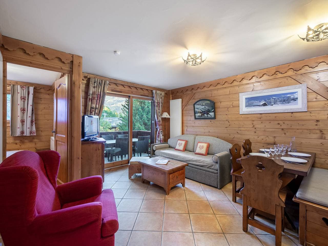 Foto 2 von 18: Wohnung in Méribel mit Pistenzugang, 2 Zimmer, Haustiere erlaubt
