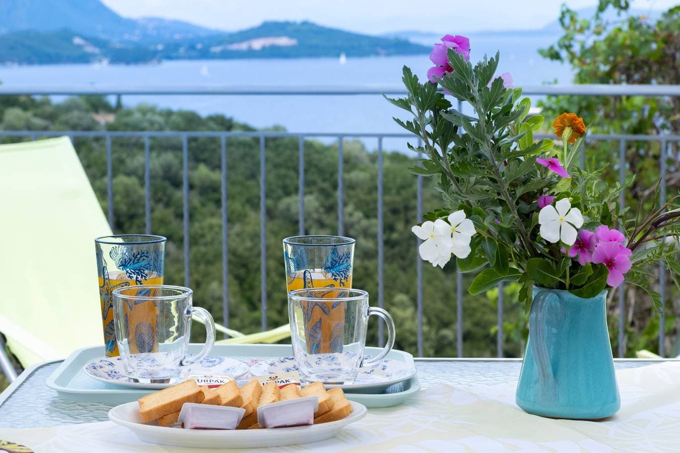 Foto 2 von 22: Ferienwohnung "Skorpios View" mit Meerblick, privater Terrasse und WLAN