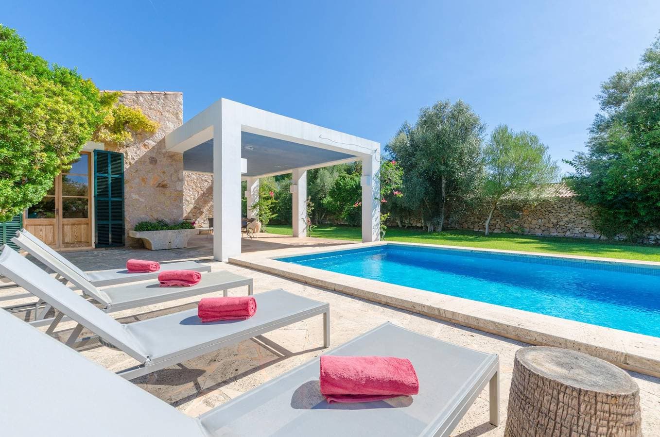 Foto 5 von 44: Sa Plana - Ferienhaus mit privaten Pool in Son Servera. WiFi gratis