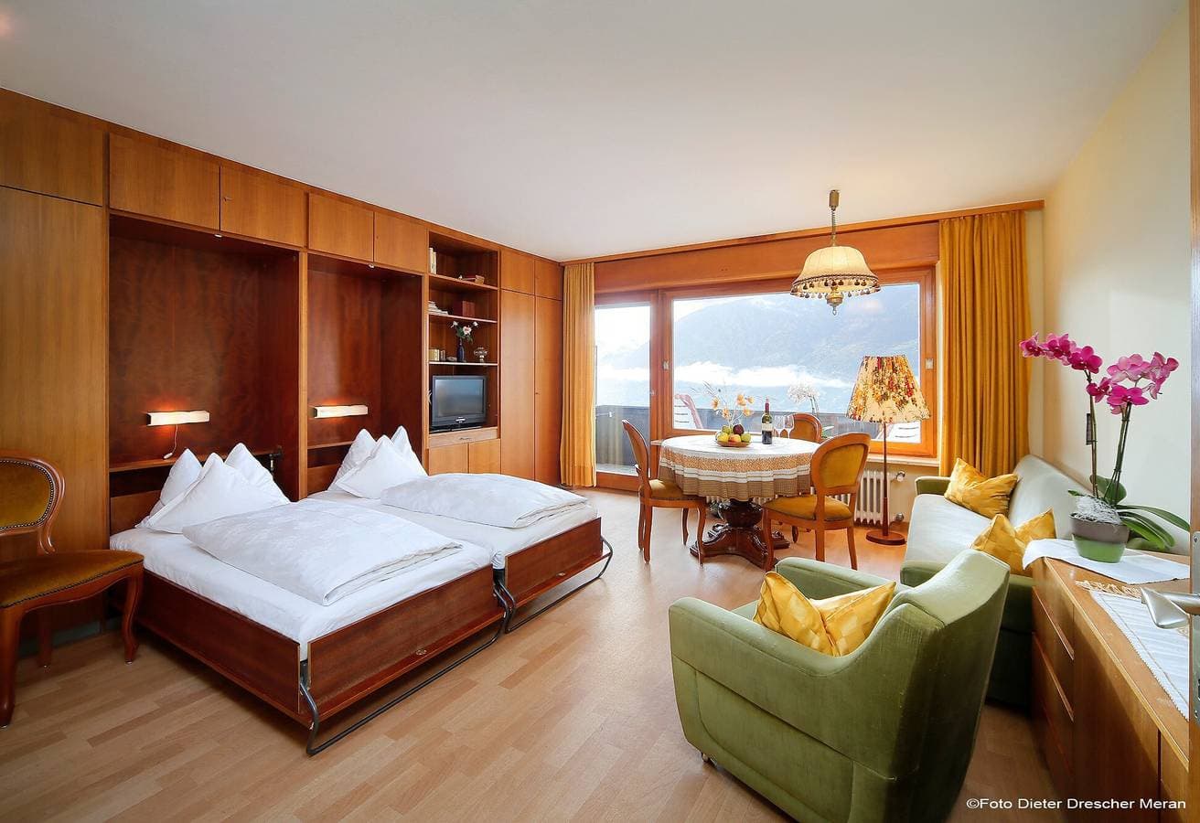 Foto 4 von 10: Einzimmerapartment 'Spiess' mit Bergblick, Gemeinschaftspool und WLAN