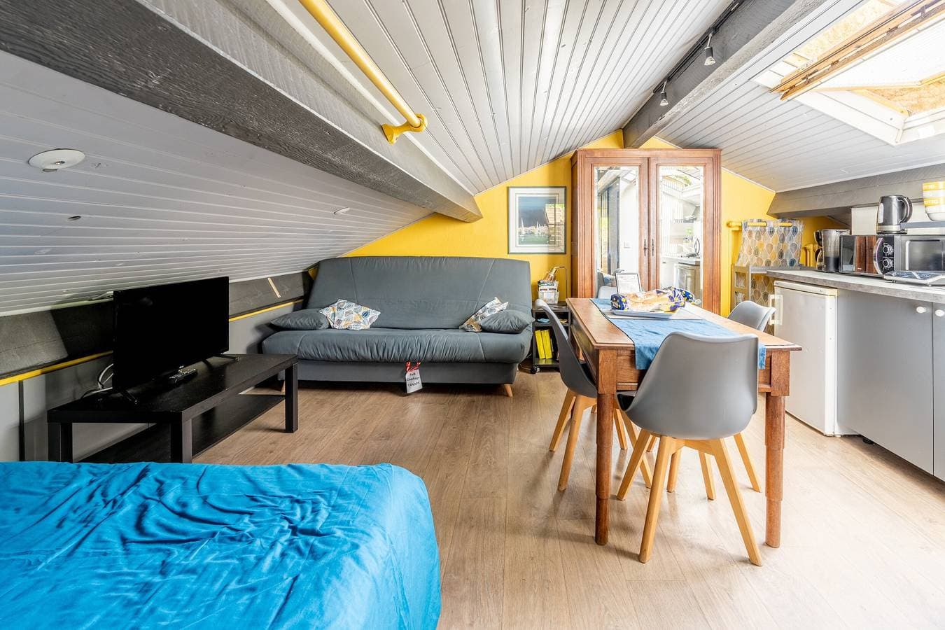 Foto 4 von 21: Studio „Les Gîtes Du Robelier – Le Nid“ mit Gemeinschaftsgarten, Balkon und WLAN