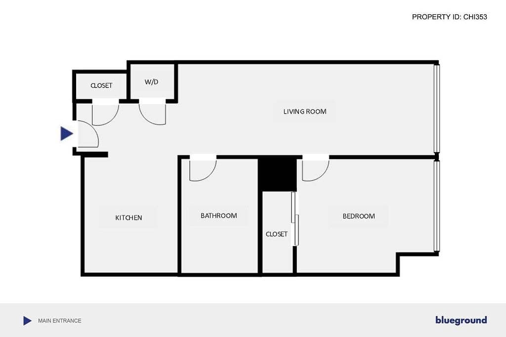Foto 8 von 36: Geräumiges South Loop 1-Zimmer-Apartment mit Pool, Lounge, zu Fuß zu Cta-Zügen, von Blueground
