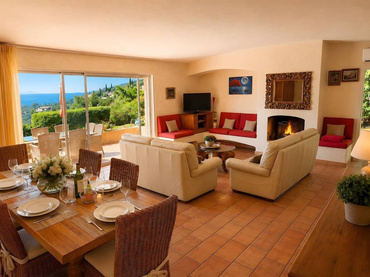 Foto 6 von 18: Villa Bellevue mit Panoramablick · Südlage · Blick auf Saint-Tropez